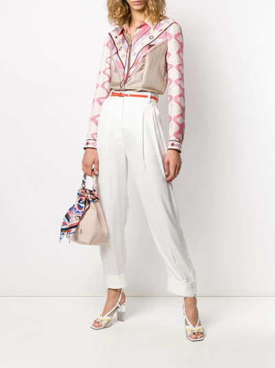 EMILIO PUCCI button tapered trousers outlook