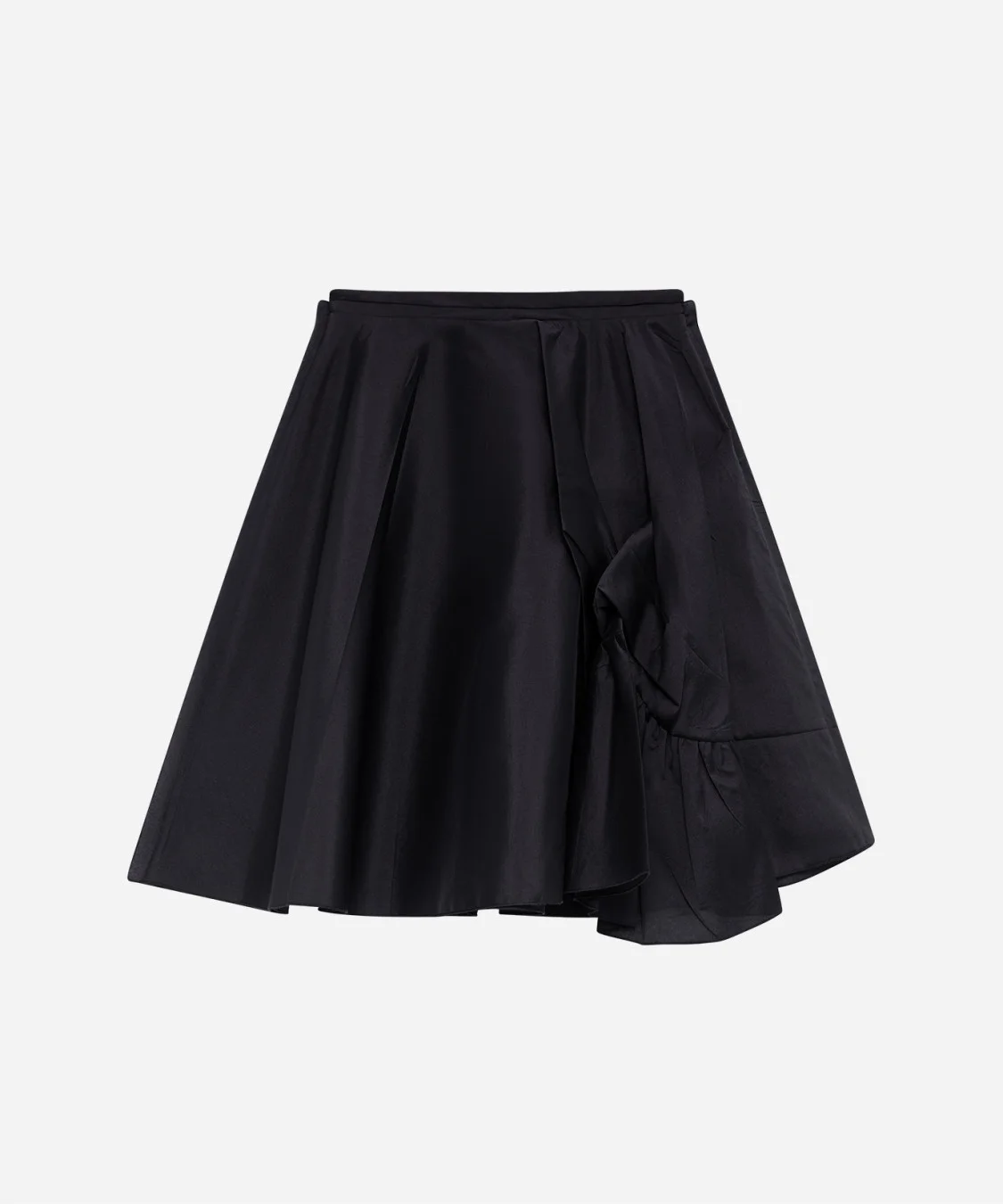 Techno nylon skirt with ruffle - 1