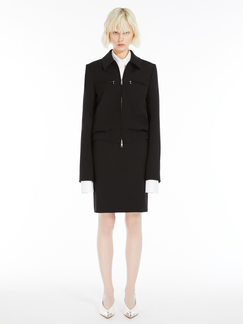 Sportmax PLAVA Tailored stretch wool blouson jacket outlook