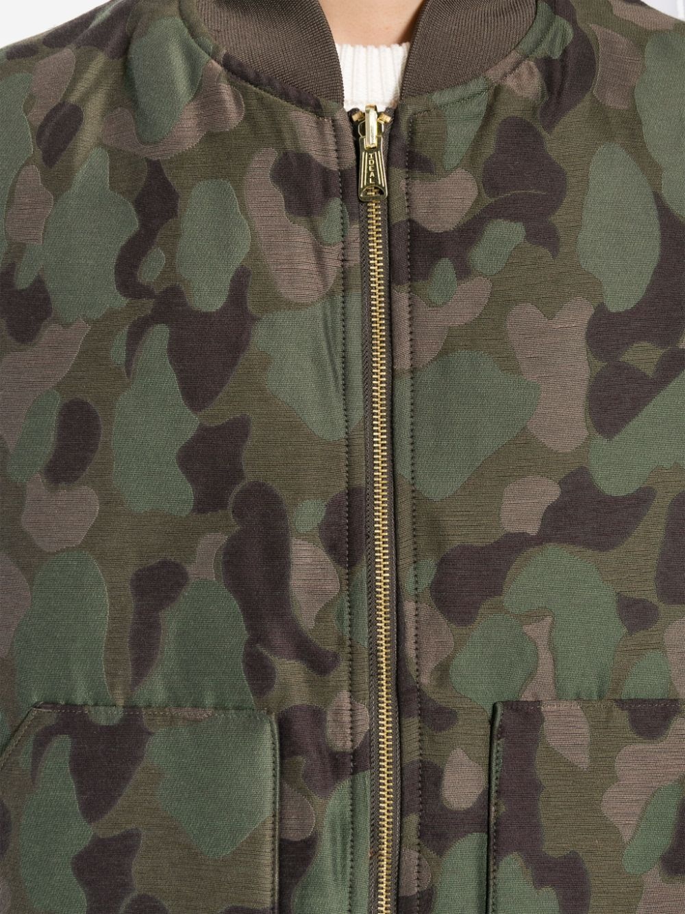 camouflage-pattern reversible gilet - 5