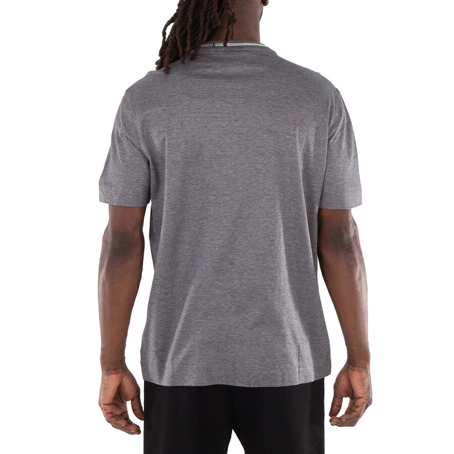 Emporio Armani Logo Collar ASV Lyocell-Blend T-Shirt - 5