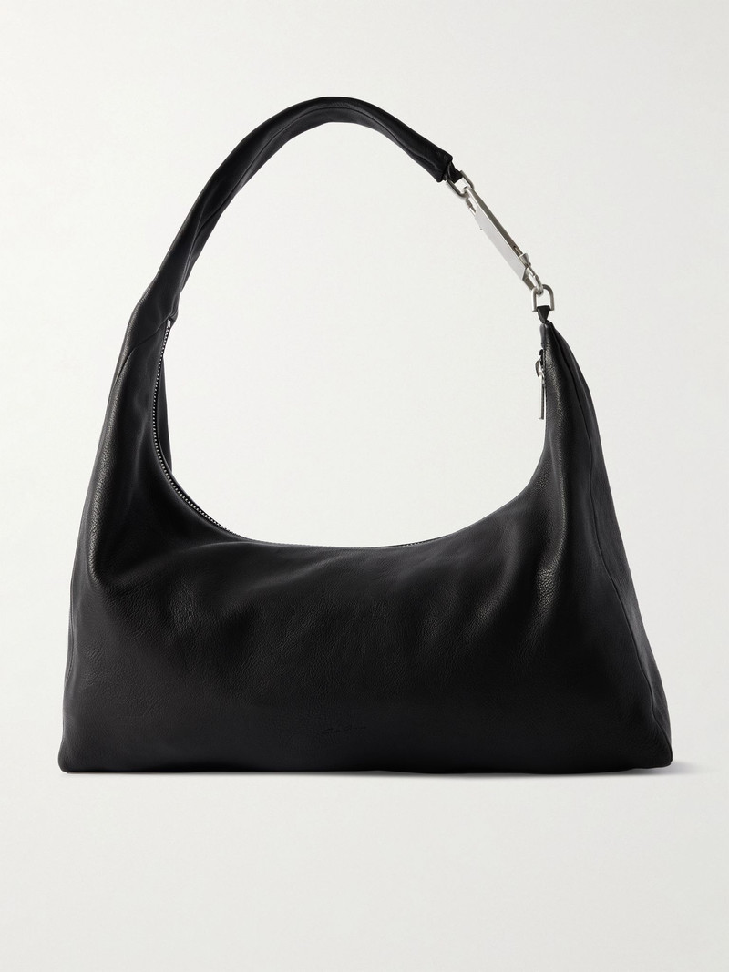 Gemini Small Full-Grain Leather Tote Bag Black 1