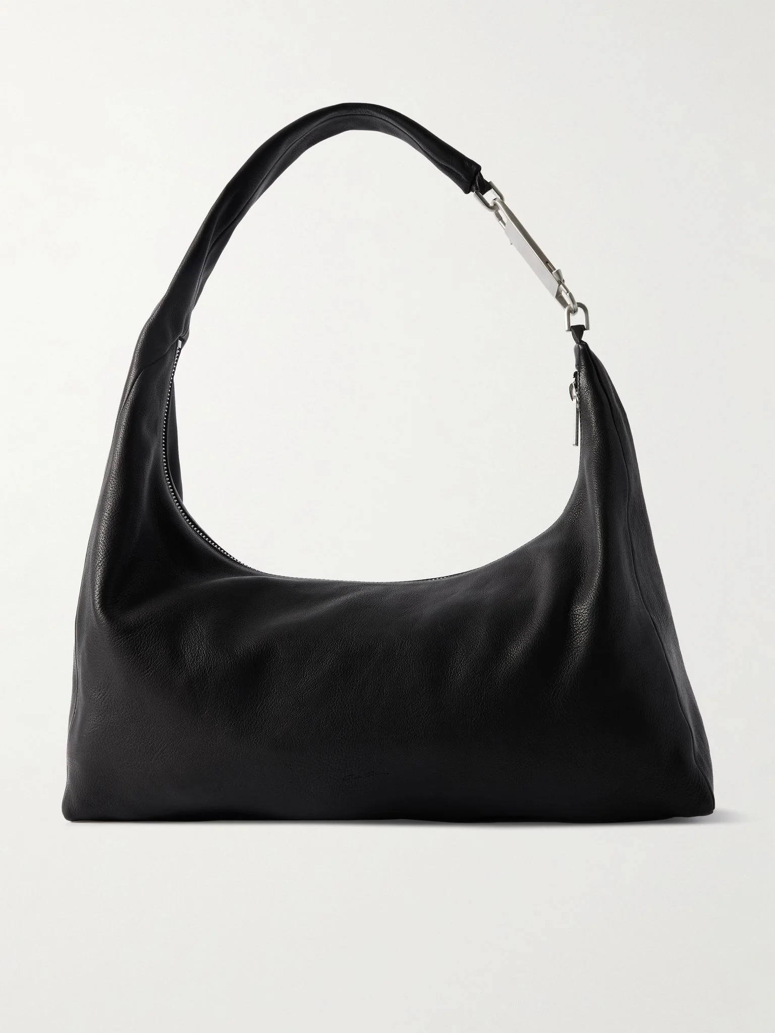 Gemini Small Full-Grain Leather Tote Bag Black - 1