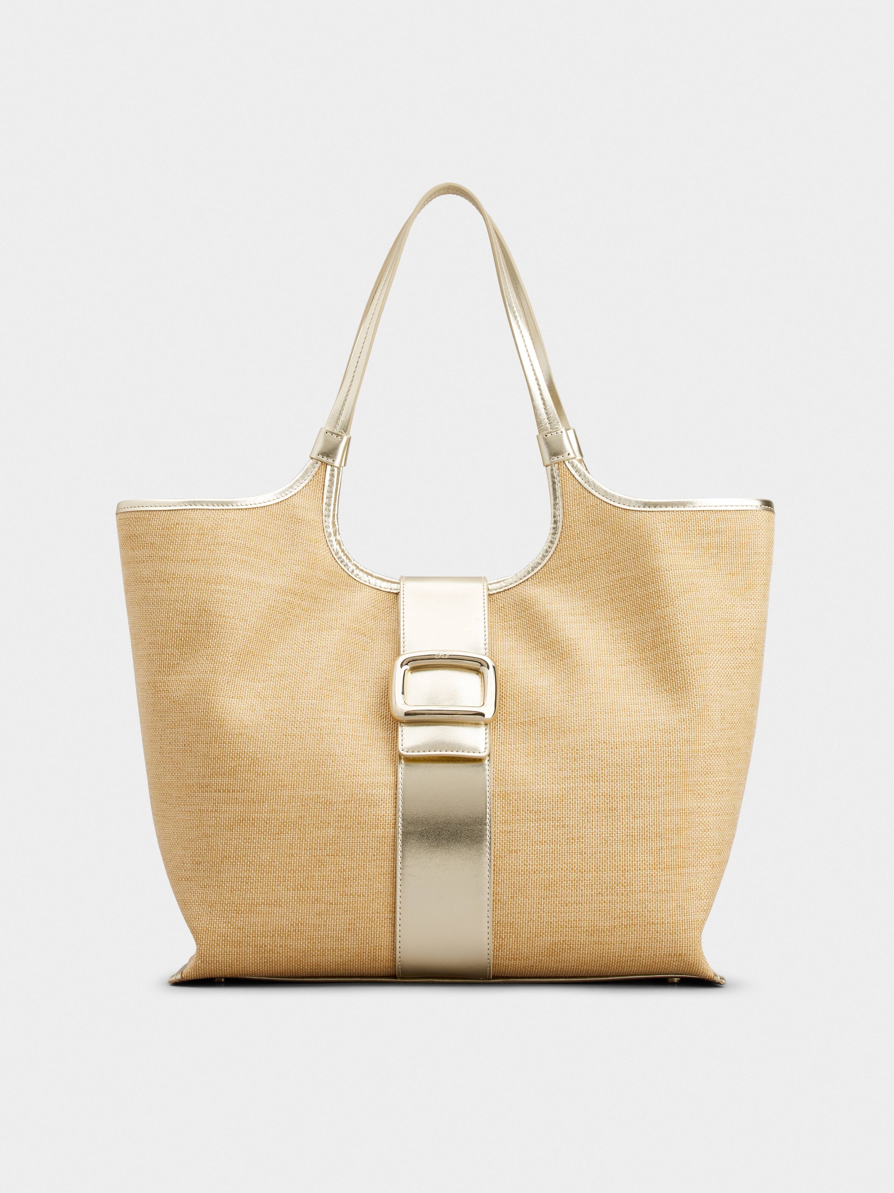 Viv' Choc Medium Shopping Bag in Fabric - 1