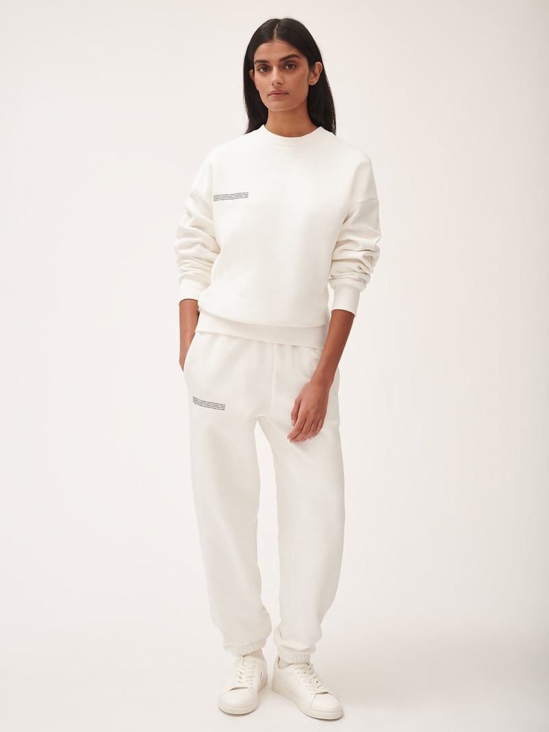 PANGAIA Womens 365 Heavyweight Sweatshirt - Off-White outlook