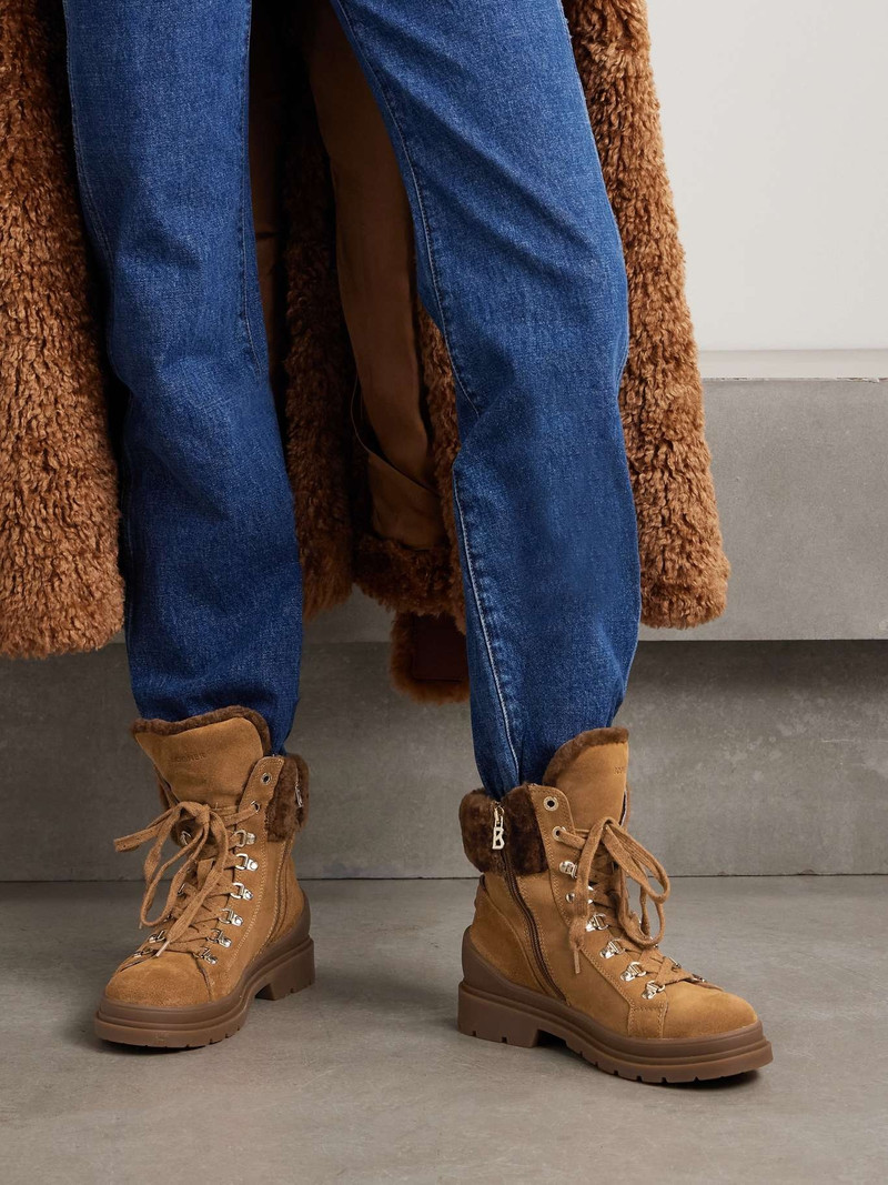BOGNER St. Moritz 18 shearling-lined suede ankle boots outlook