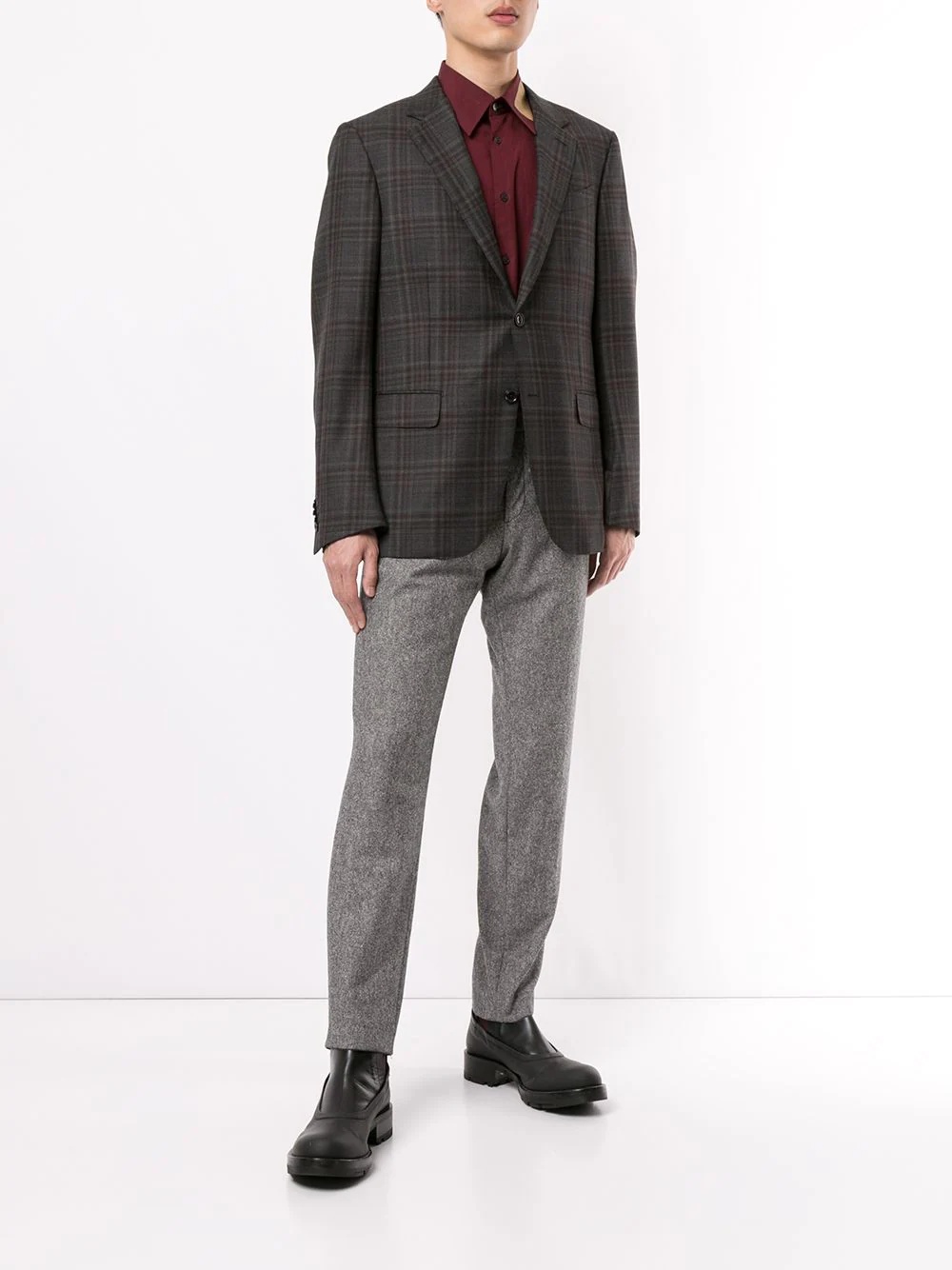 check pattern blazer - 2