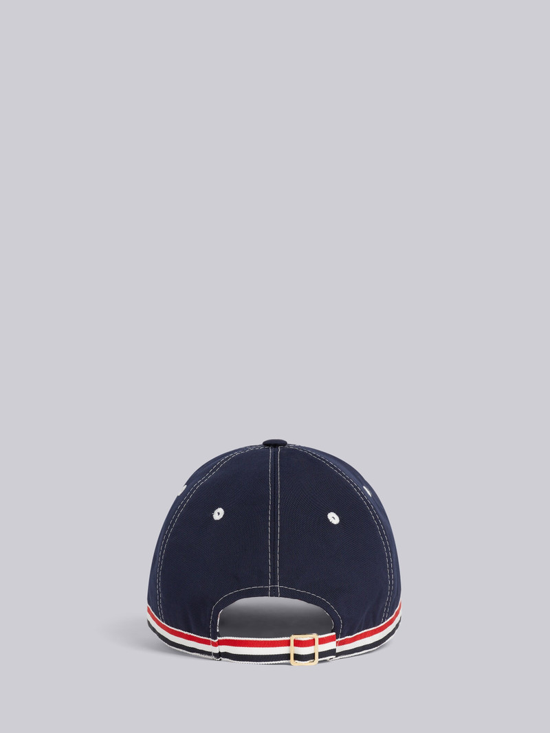 Navy Typewriter Cloth Contrast Stitch 6-Panel Baseball Cap 4
