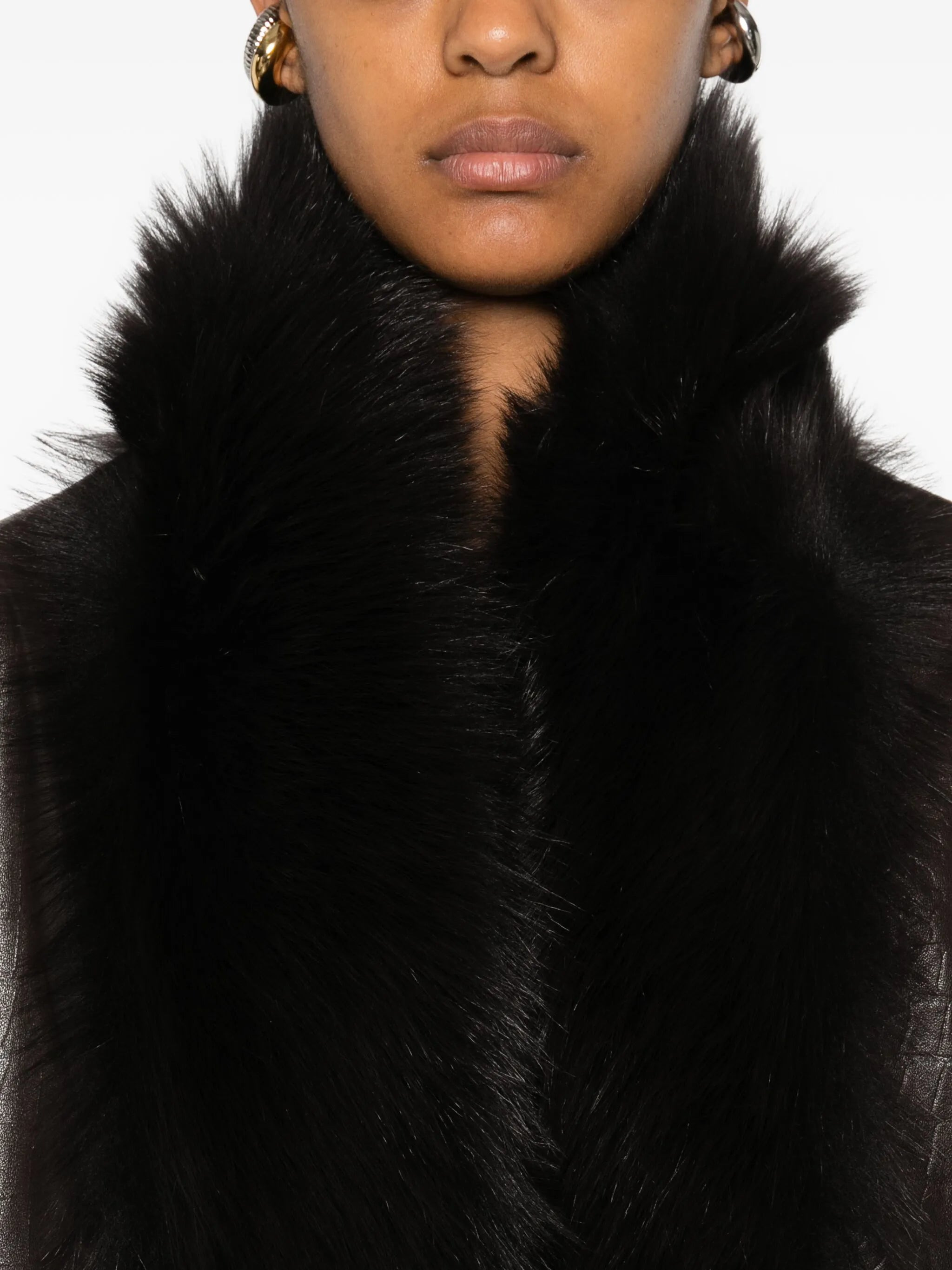 Sabine fur-trimmed coat - 5
