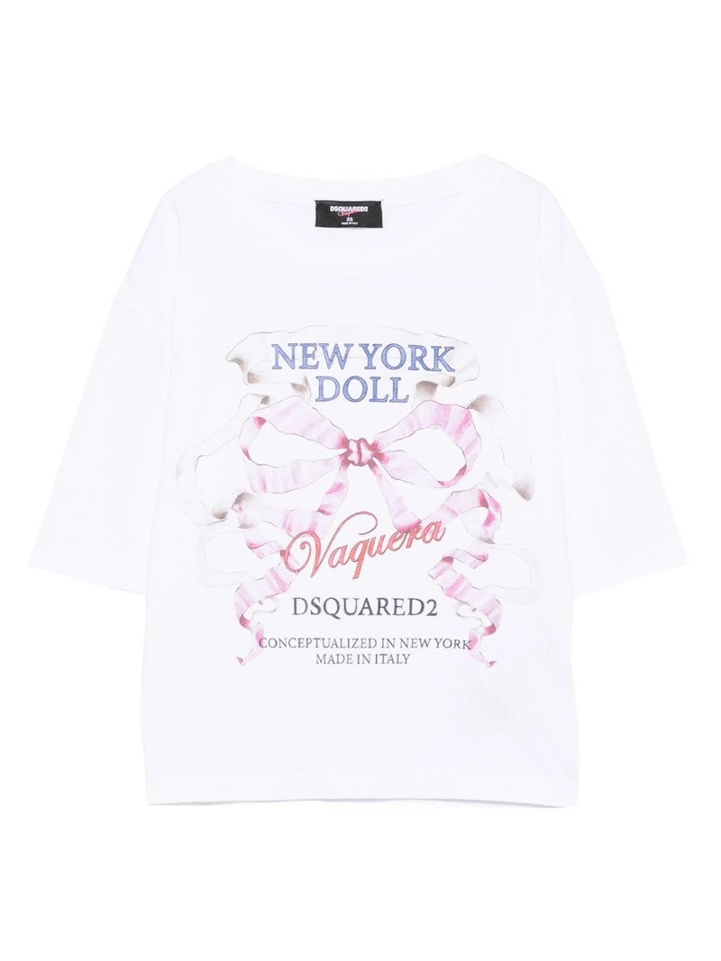 Dsquared2 Crew-neck Front-print Top 1