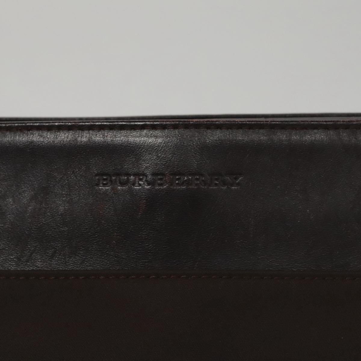 Burberry Shoulder Bag Nylon Leather Brown - 10