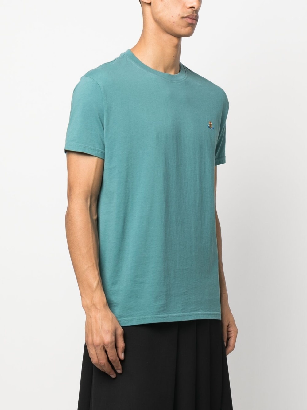 Orb-embroidered cotton T-shirt - 3