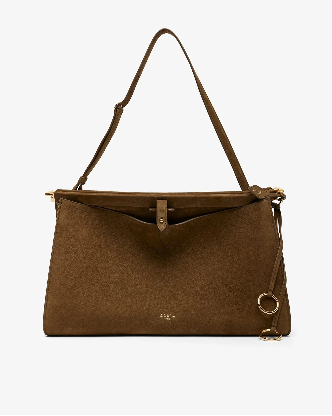 Le Click khaki green shoulder bag - 1