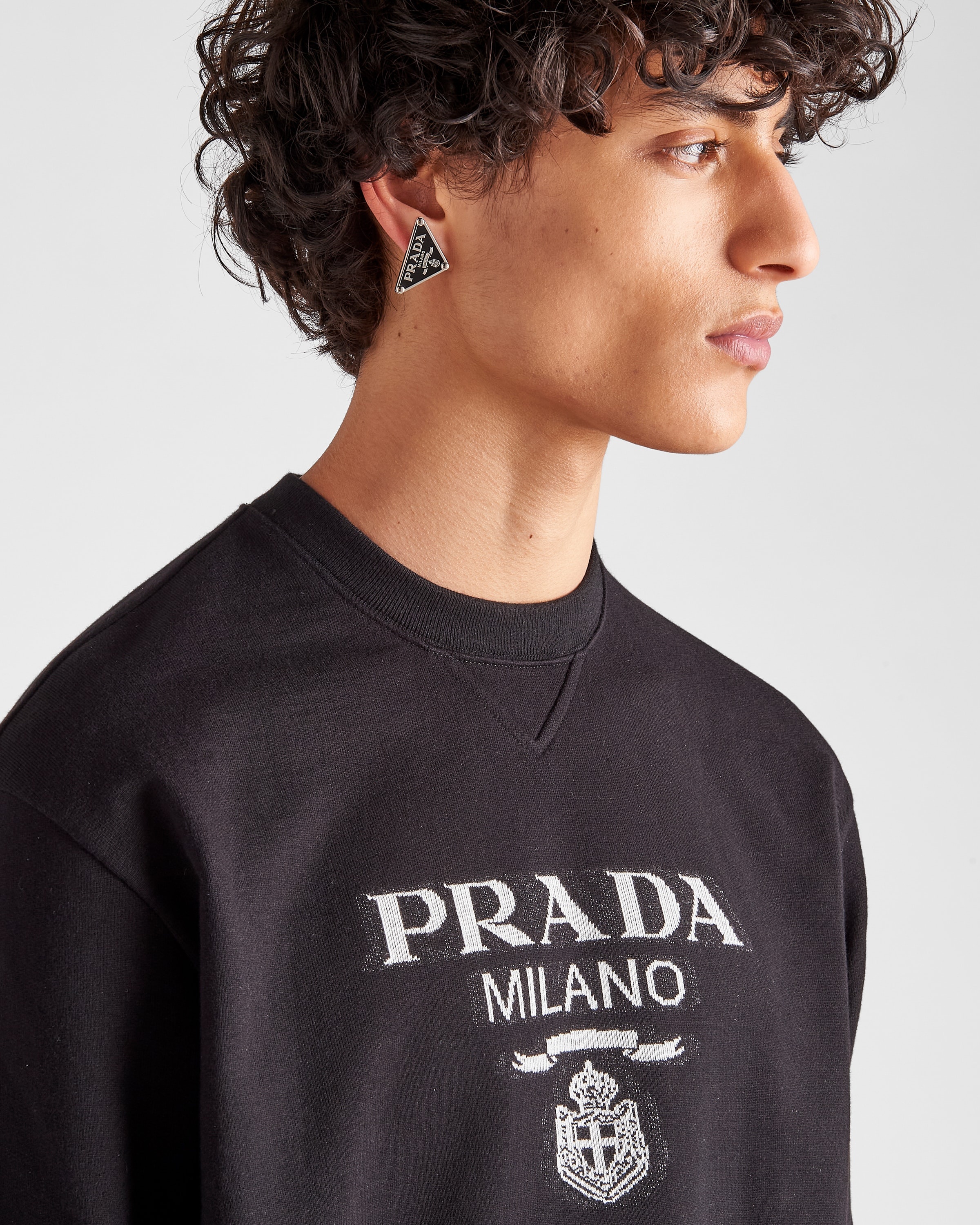 Oversized cotton jersey logo sweatshirt - 3