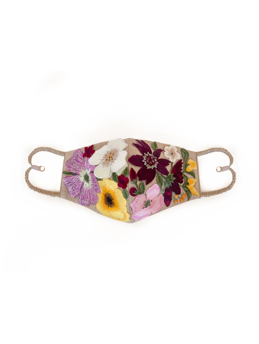 FLORAL EMBROIDERED MASK - 3