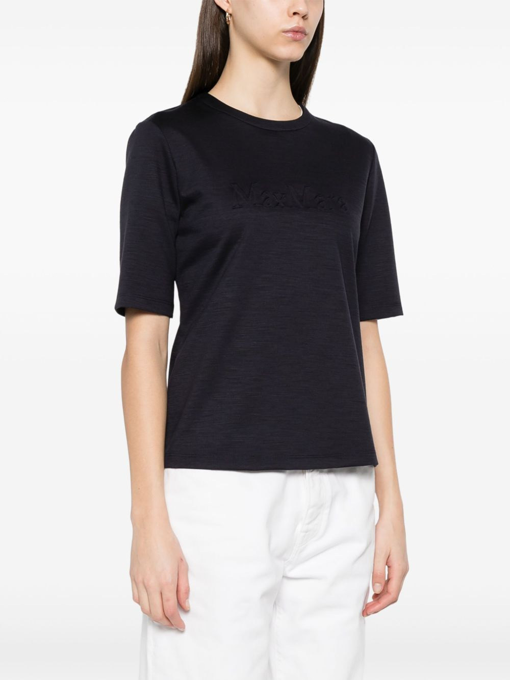 Max Mara Women Logo Wool T-Shirt - 3