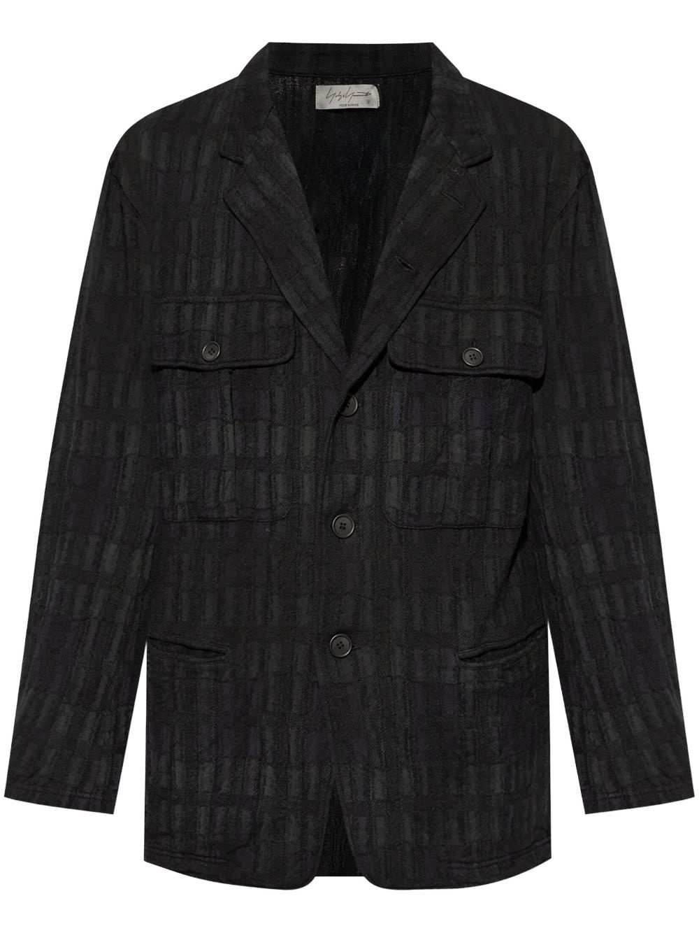 textured-finish blazer - 1