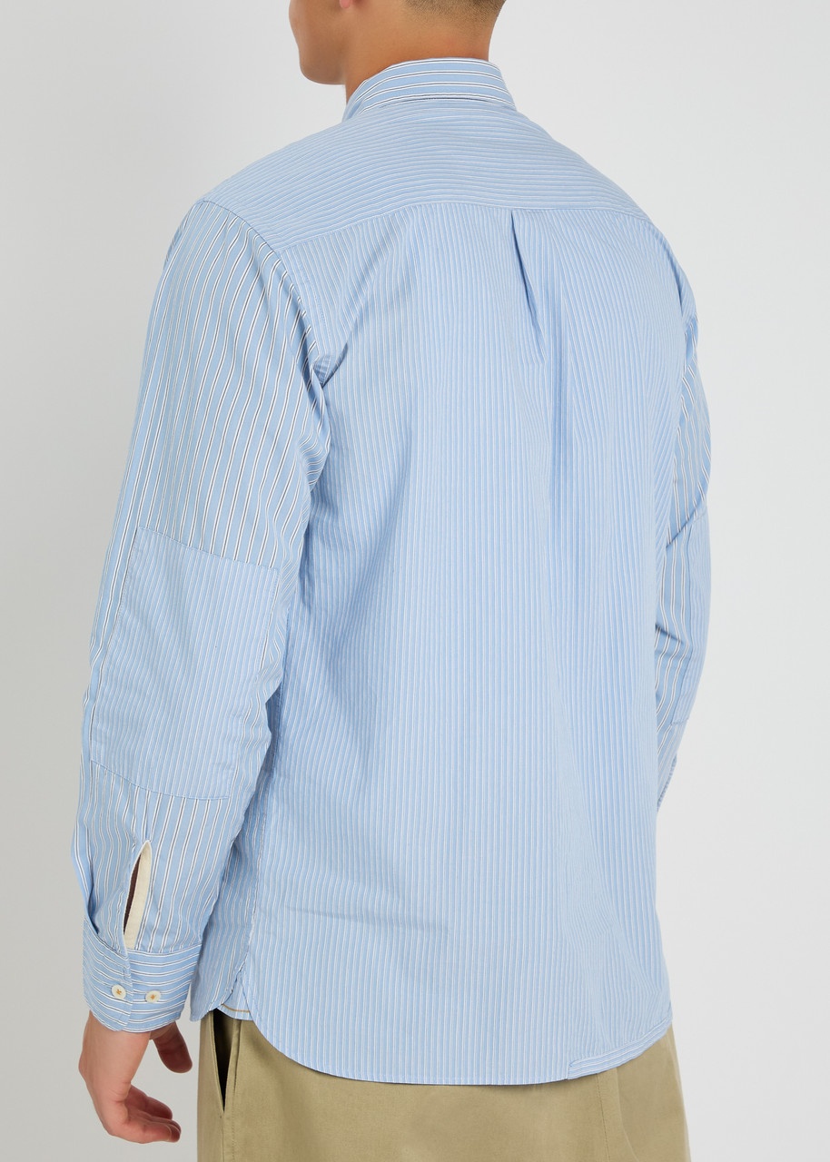 Universal Works Patched Striped Cotton-poplin Shirt - 3