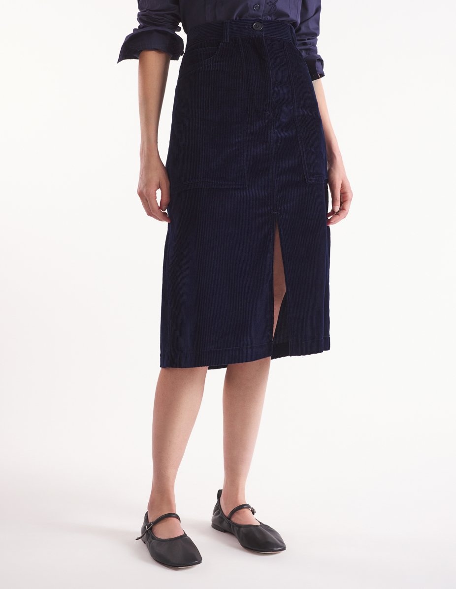 SLIT WORKWEAR SKIRT - 3
