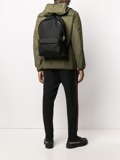 Moncler logo patch backpack outlook