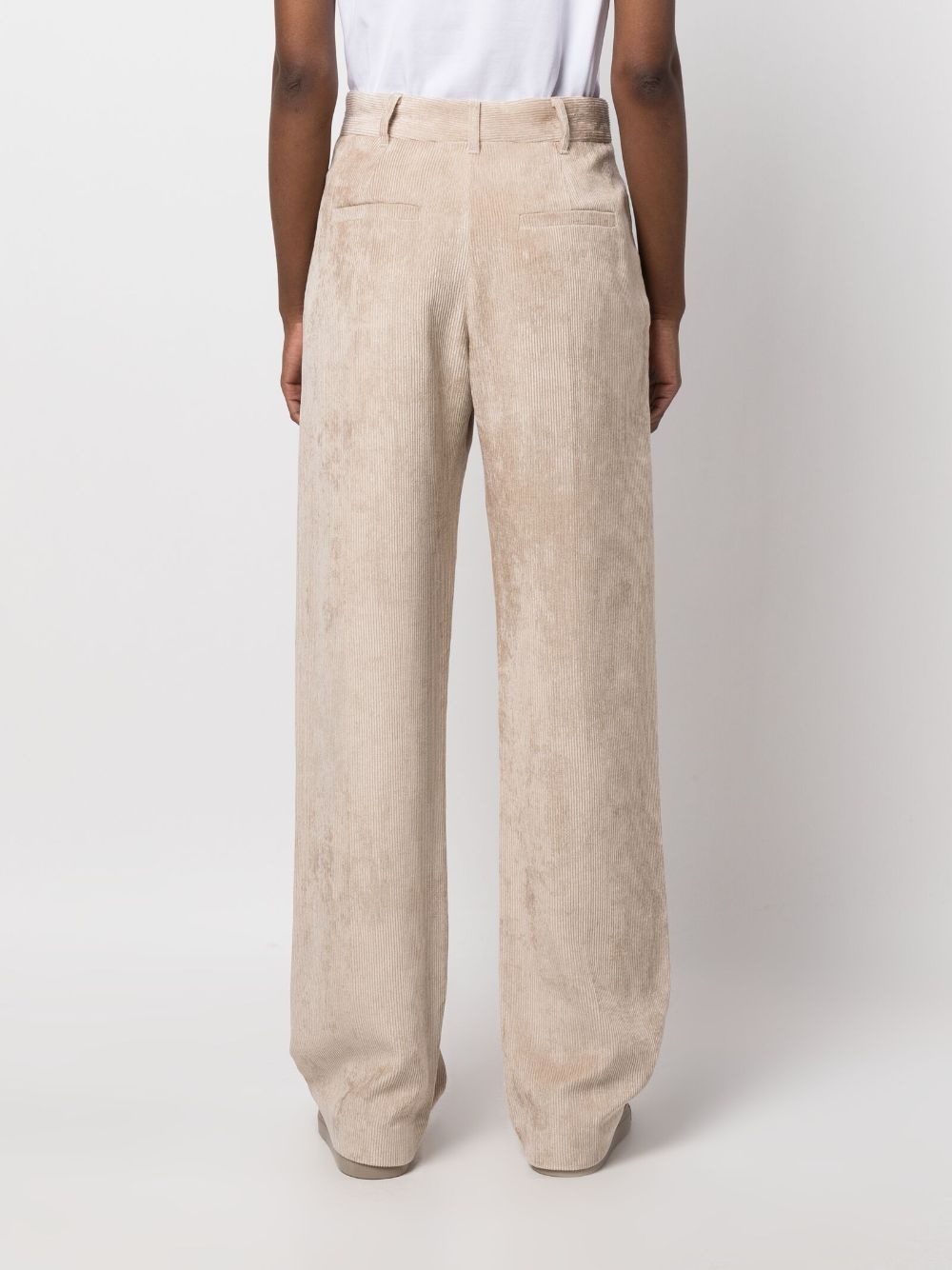 corduroy wide-leg trousers - 4