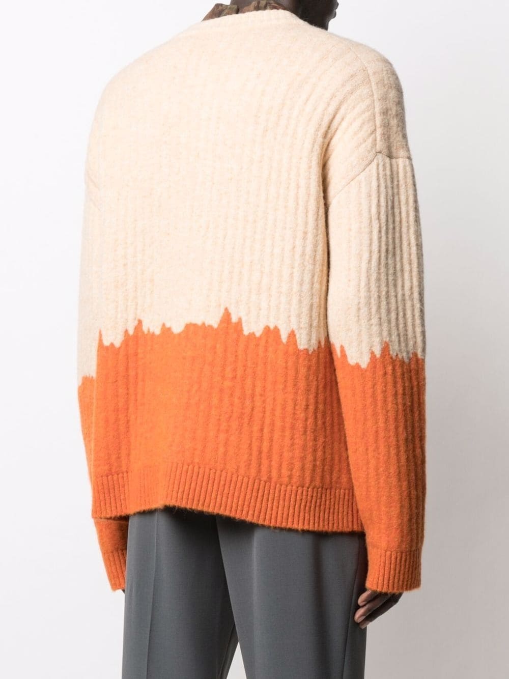 dip-dye ribbed-knit jumper - 4