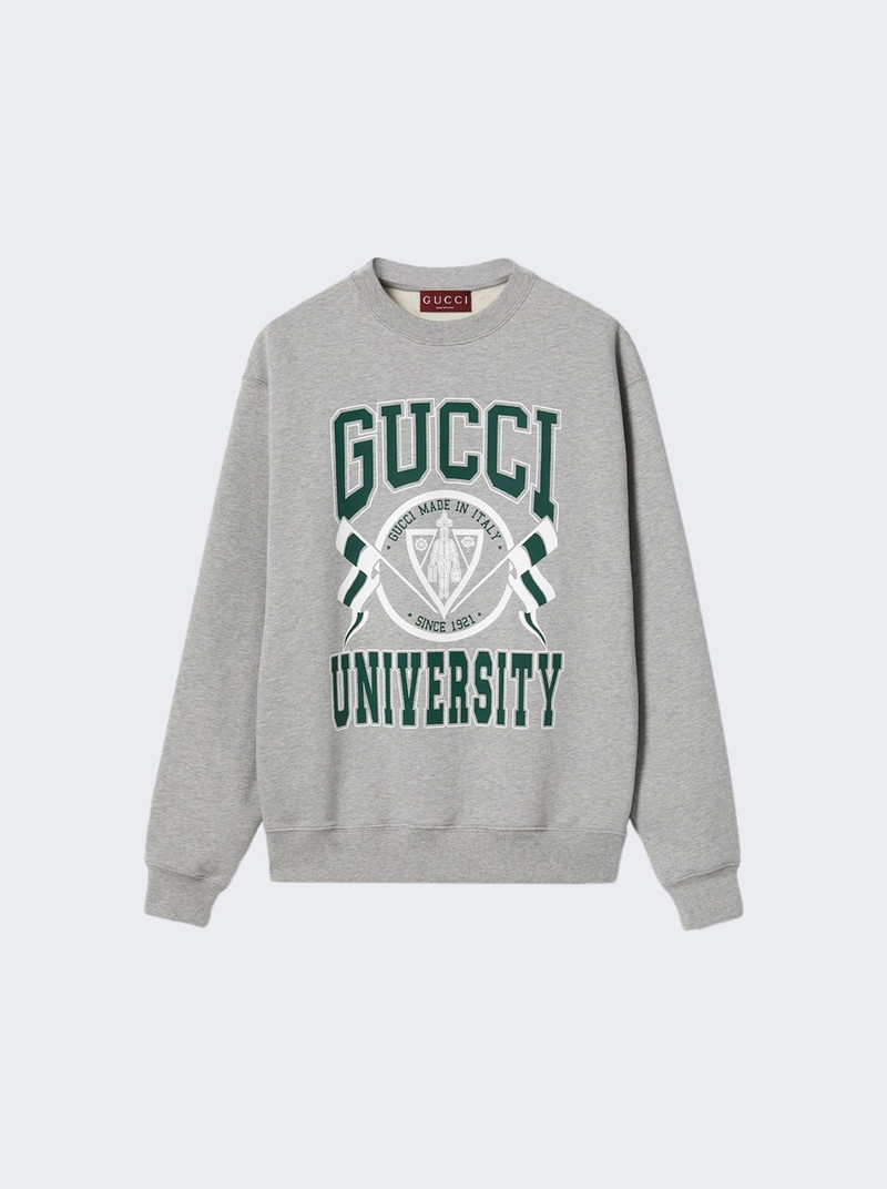 printed cotton sweatshirt - 1