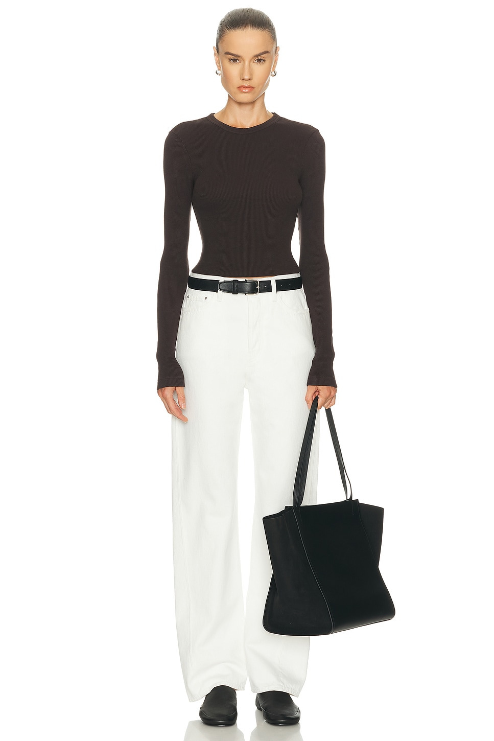 Pilar Waffle Crewneck Top - 4