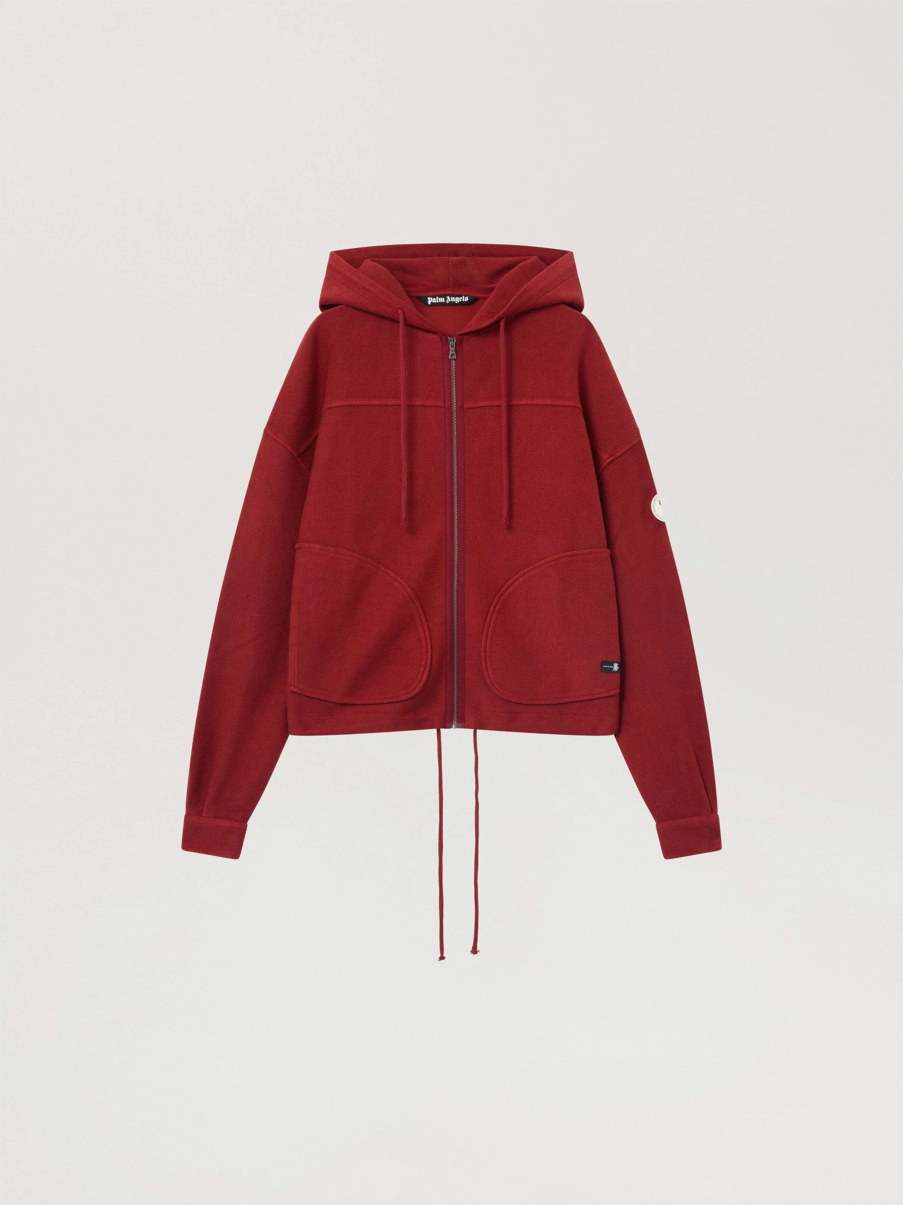 Palm Tree Zip Loose Hoodie - 1