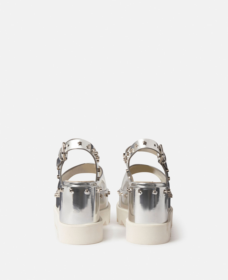 Stella McCartney Elyse Star Stud Mirrored Platform Sandals outlook