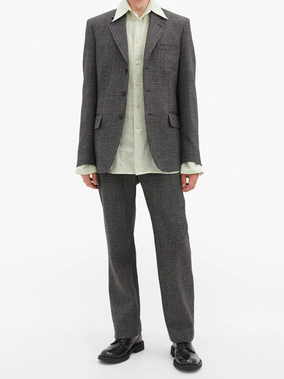 Marni High-rise wool-tweed wide-leg trousers outlook