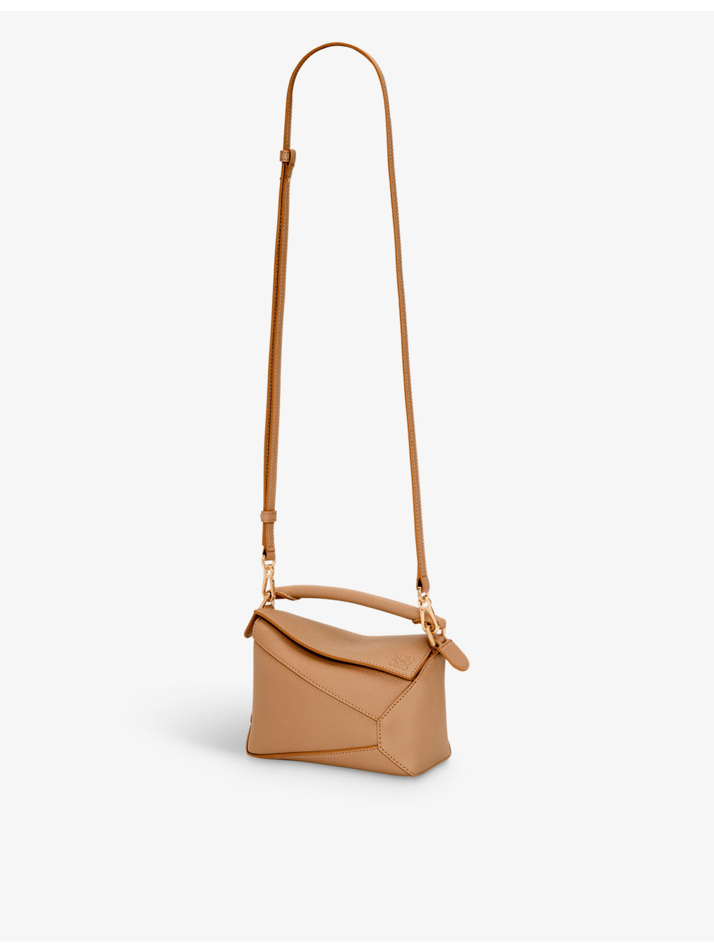 Puzzle mini leather cross-body bag - 5