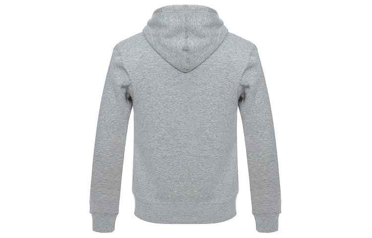 Air Jordan Knit logo Fleece Lined hooded Pullover Gray 834372-063 - 2