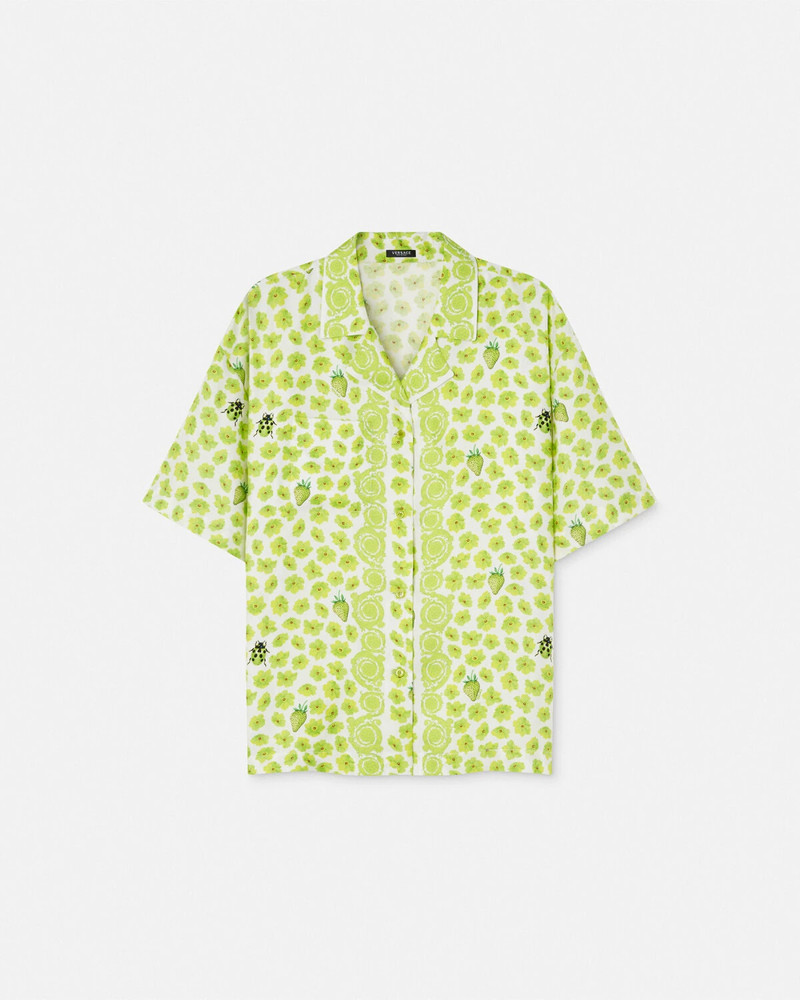 Strawberry Garden Silk Shirt 1