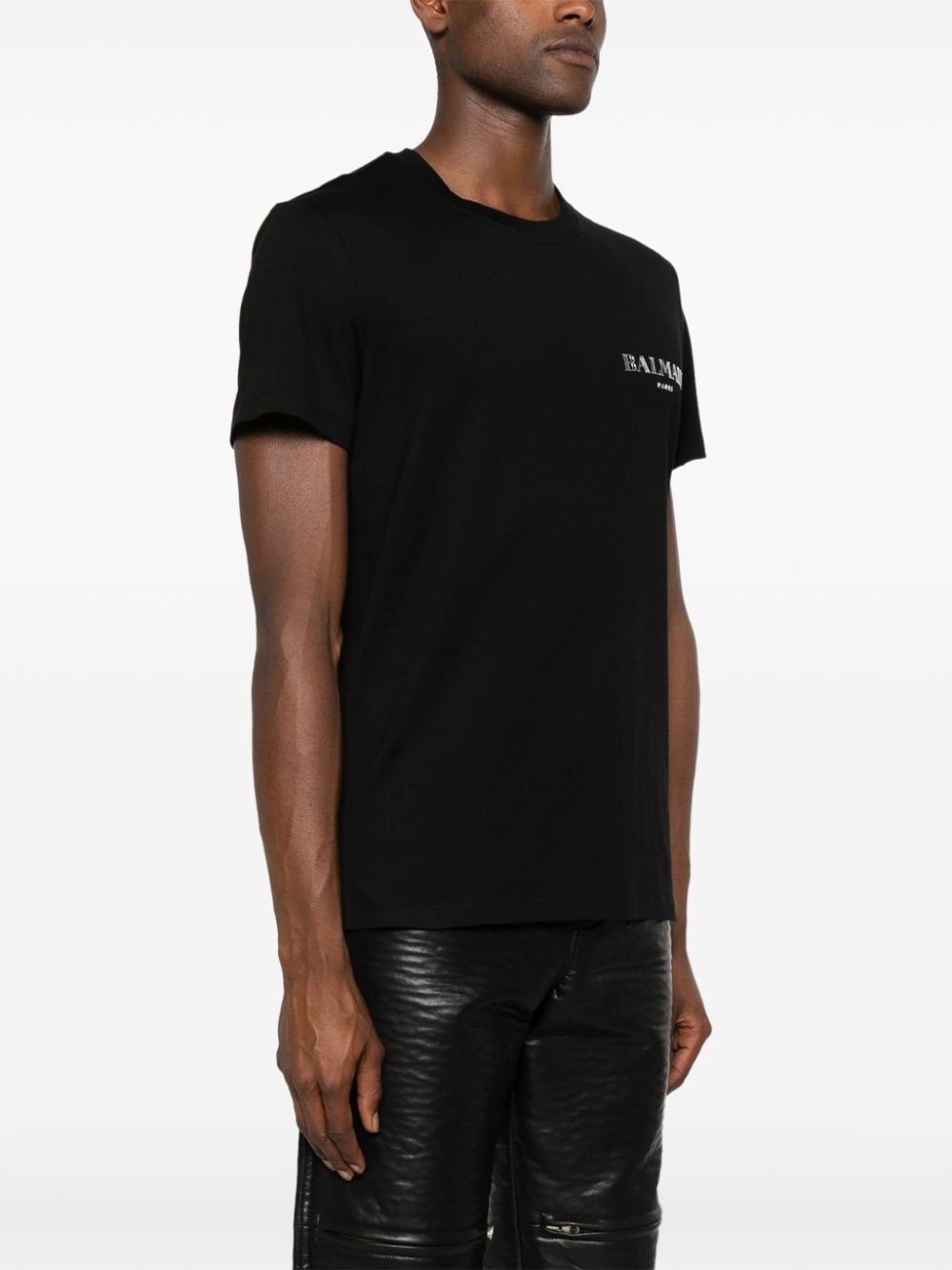 logo-appliquÃ© cotton T-shirt - 3