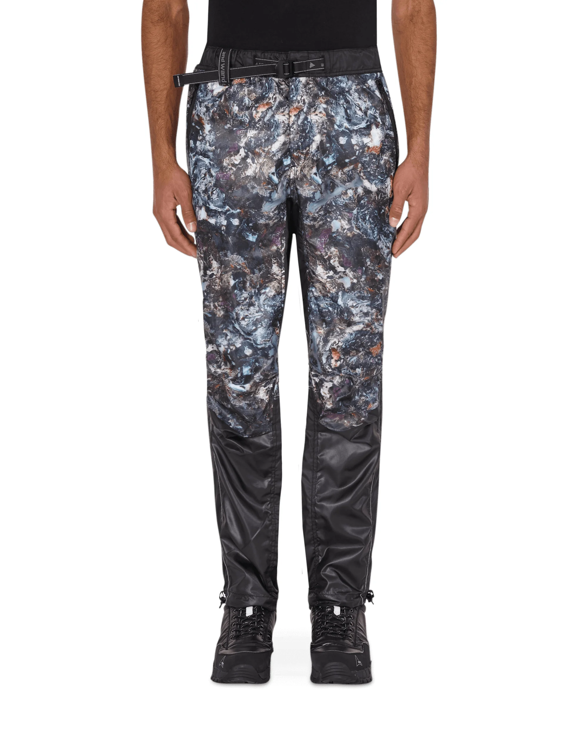 Stone Printed Ripstop Pants Black - 1