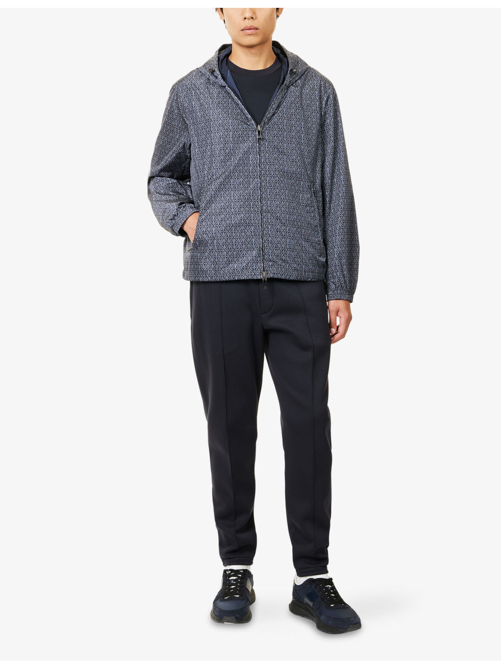 Graphic-Print Windbreaker Shell Jacket - 2