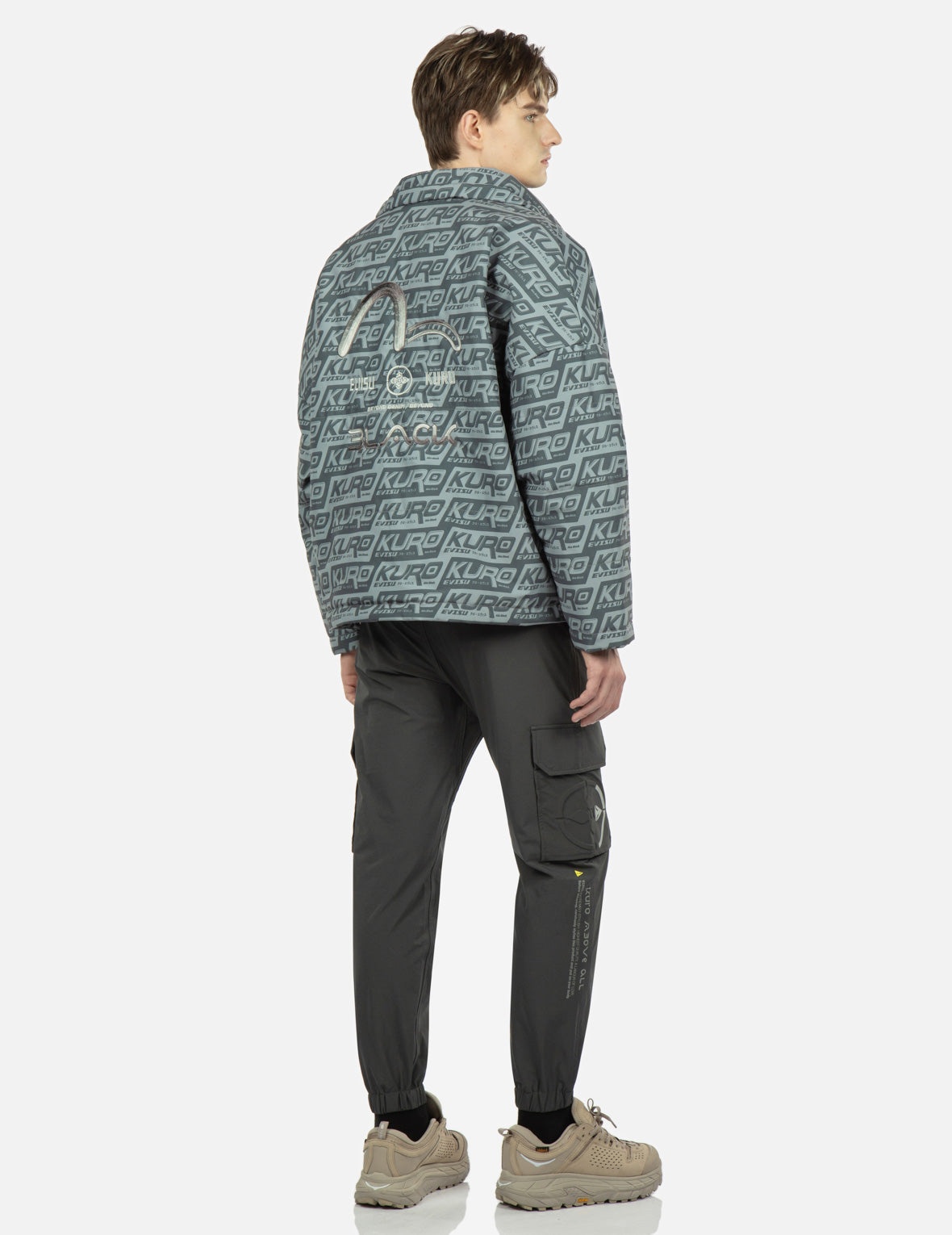Monogram Print Padded Jacket - 4