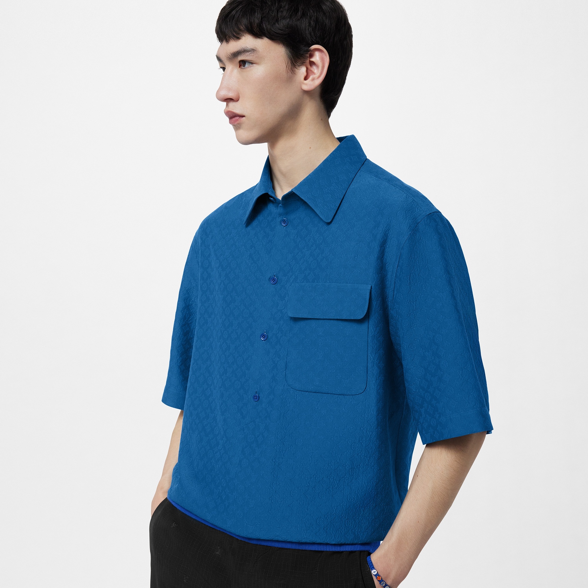 Mini Monogram Silk Blend Polo Shirt - 5
