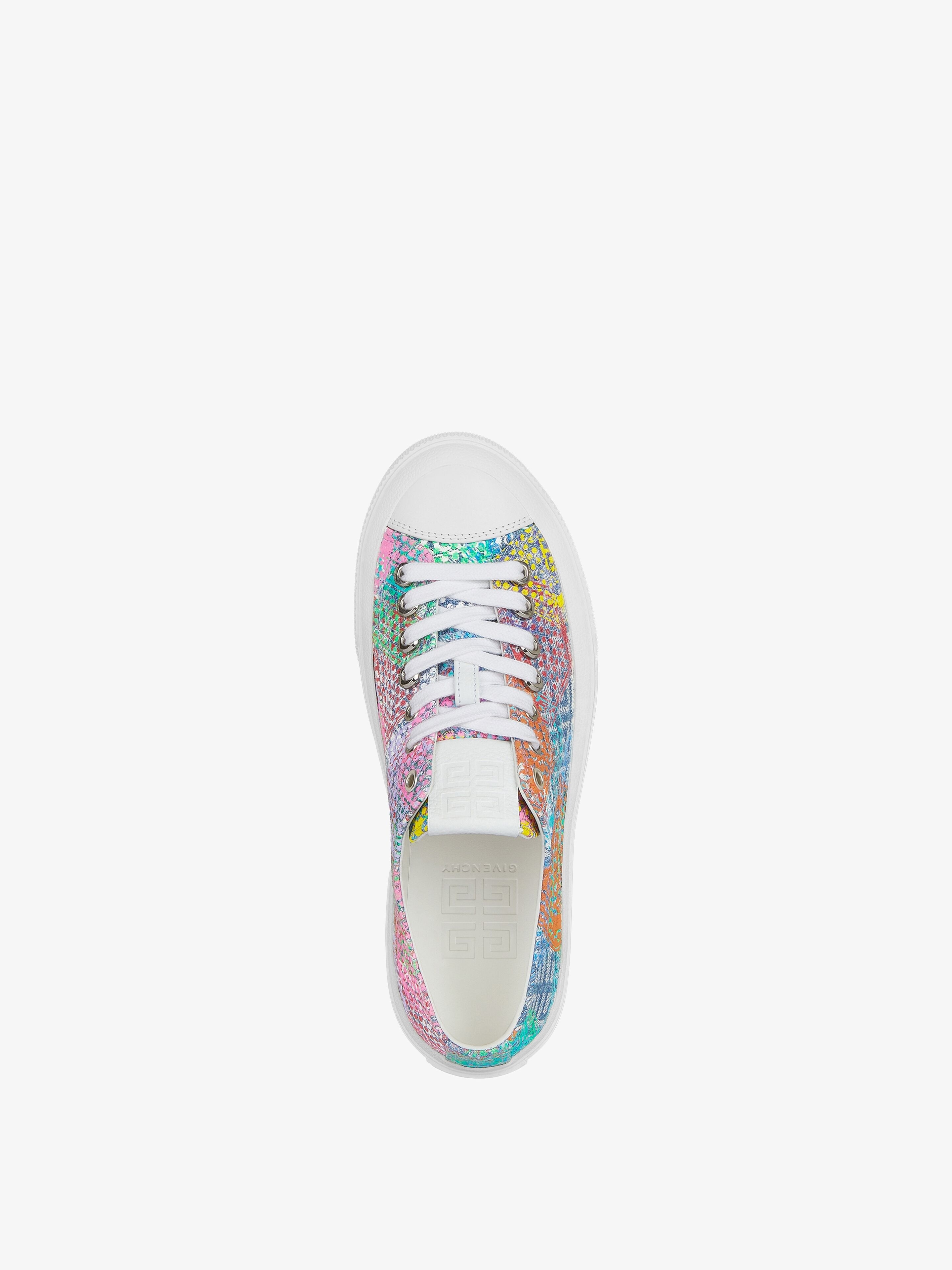 CITY SNEAKERS IN PRINTED 4G DENIM - 4