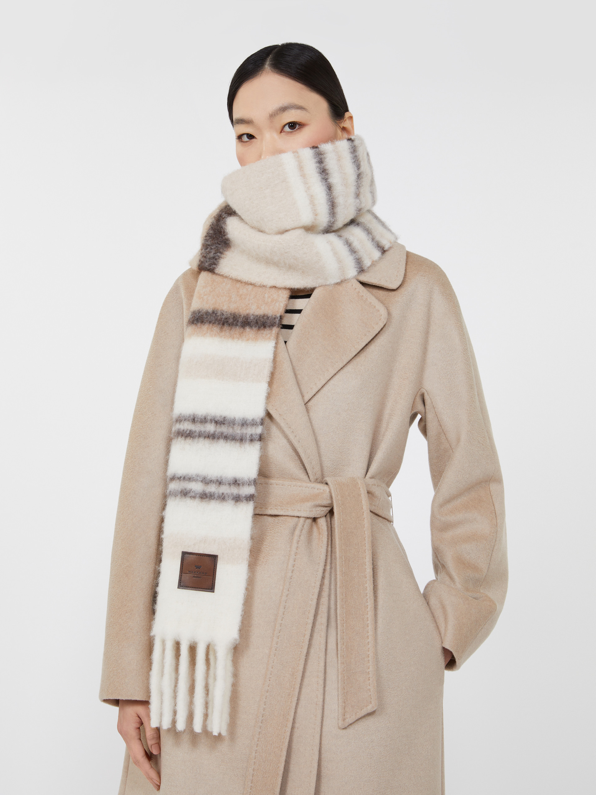 UGOLINA Alpaca-blend scarf - 4