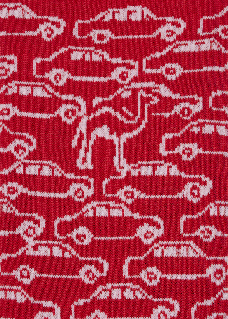 Red 'Camel Cars' Socks 3