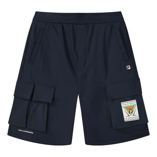 FILA Logo Letter Printing Pocket Short Pant Male Blue F11M128655F-NV - 1