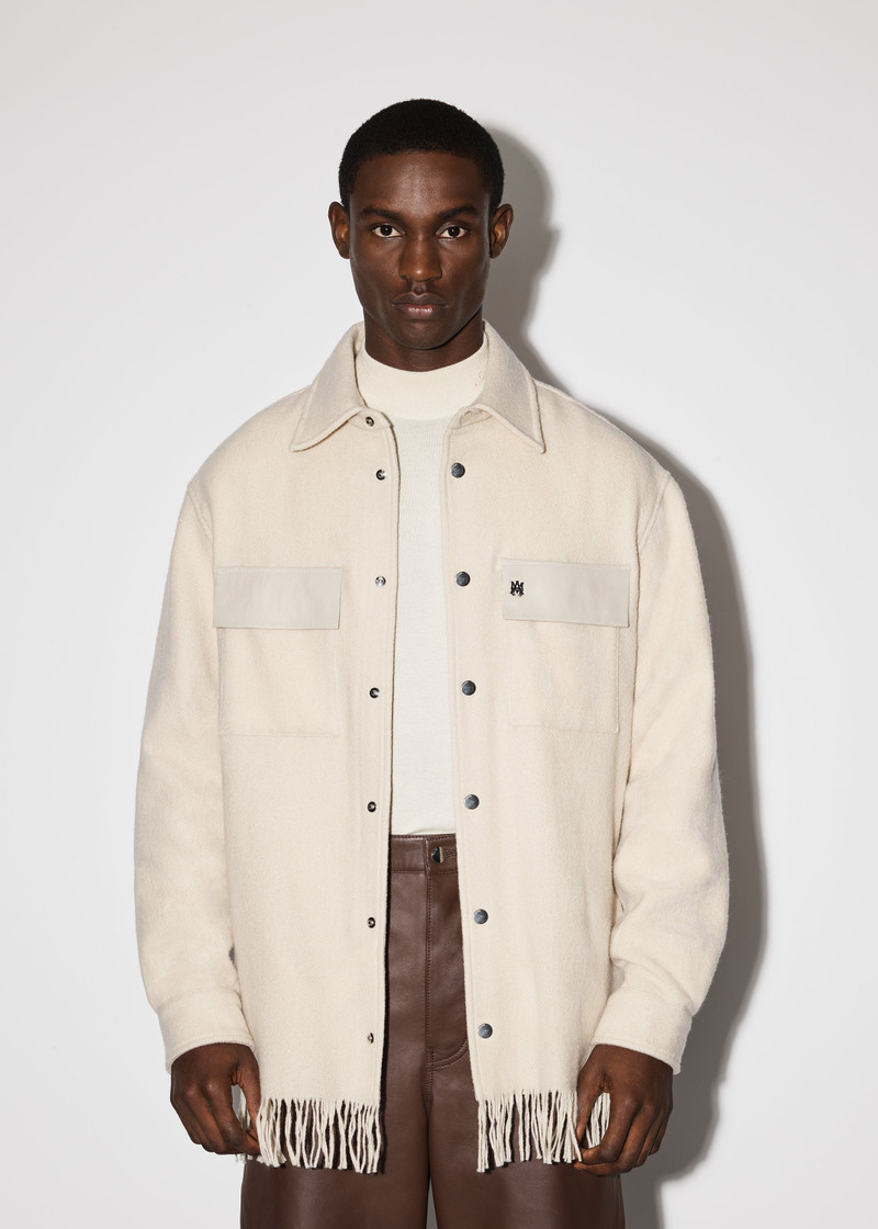 AMIRI BUTTON FRINGE PADDED OVERSHIRT outlook