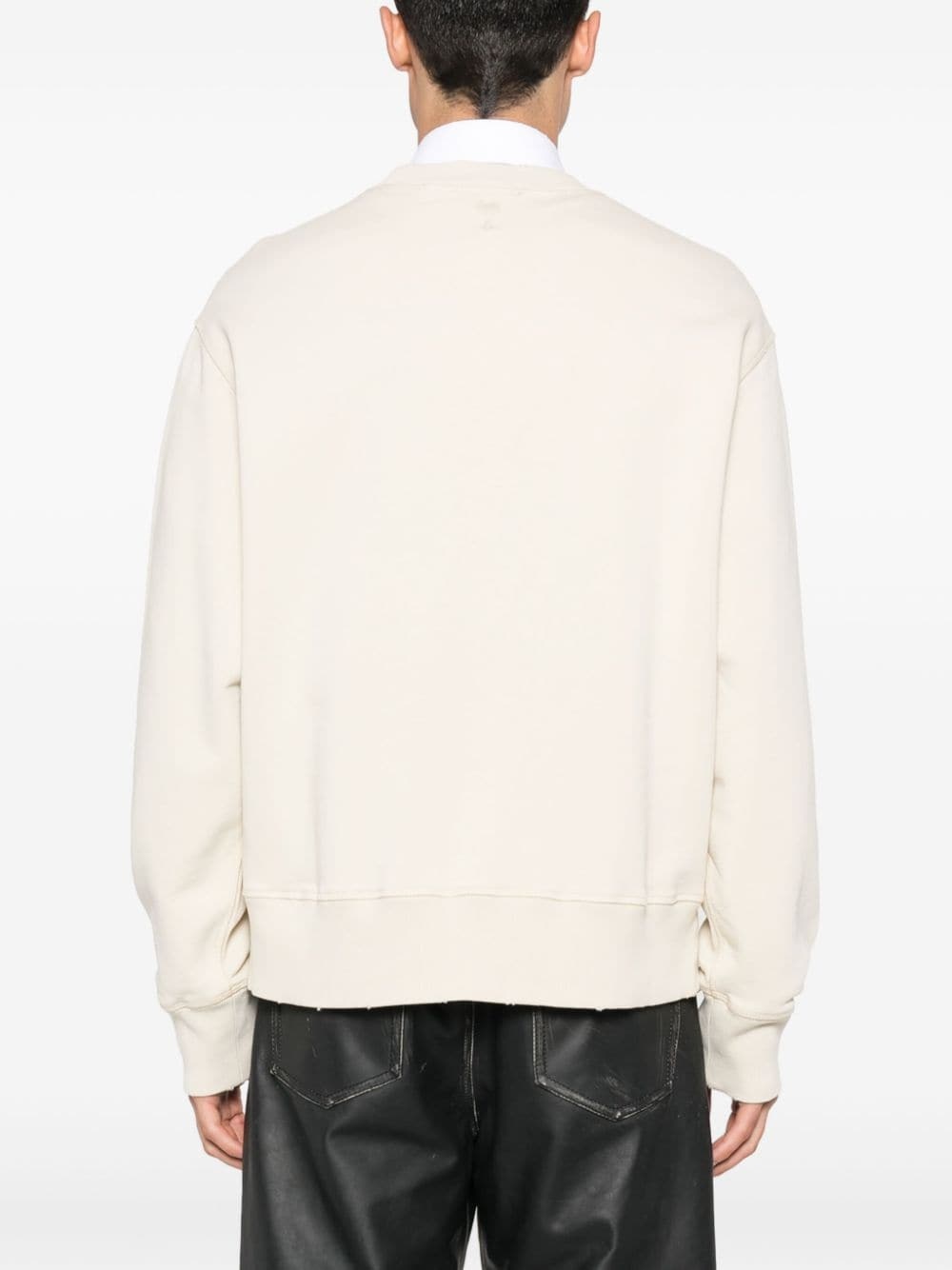 logo-embroidered cotton sweatshirt - 5