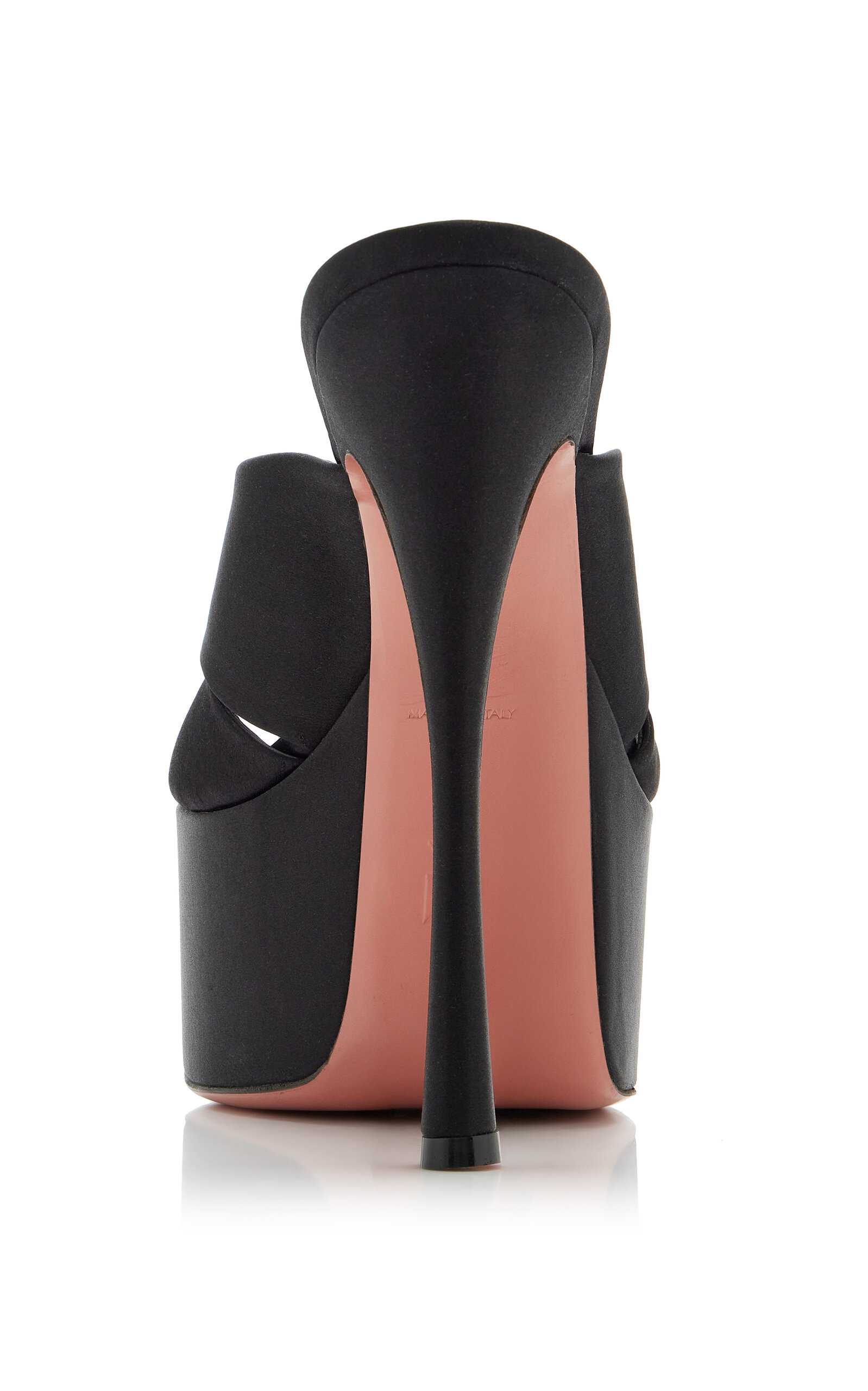 Salma Satin Platform Sandals black - 5