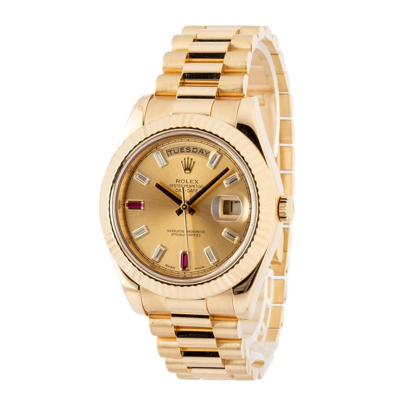 Rolex Day-Date II ref 218238 Yellow Gold - 2