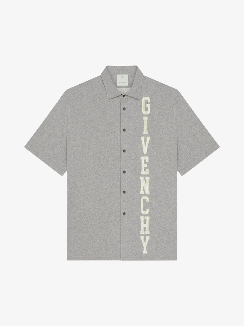 GIVENCHY COLLEGE SHIRT IN FLEECE - 1
