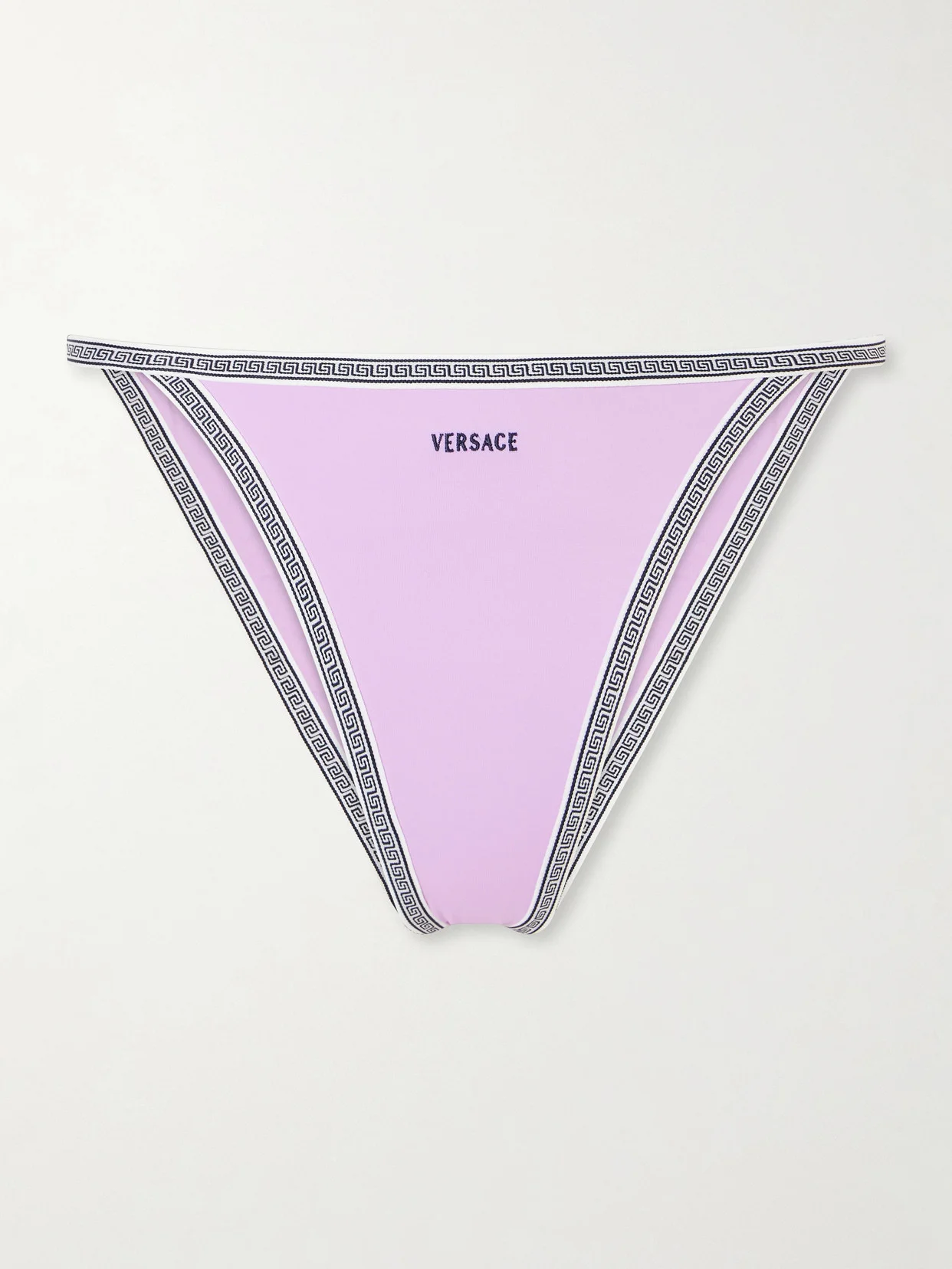 Greca-embroidered Bikini Briefs - 1