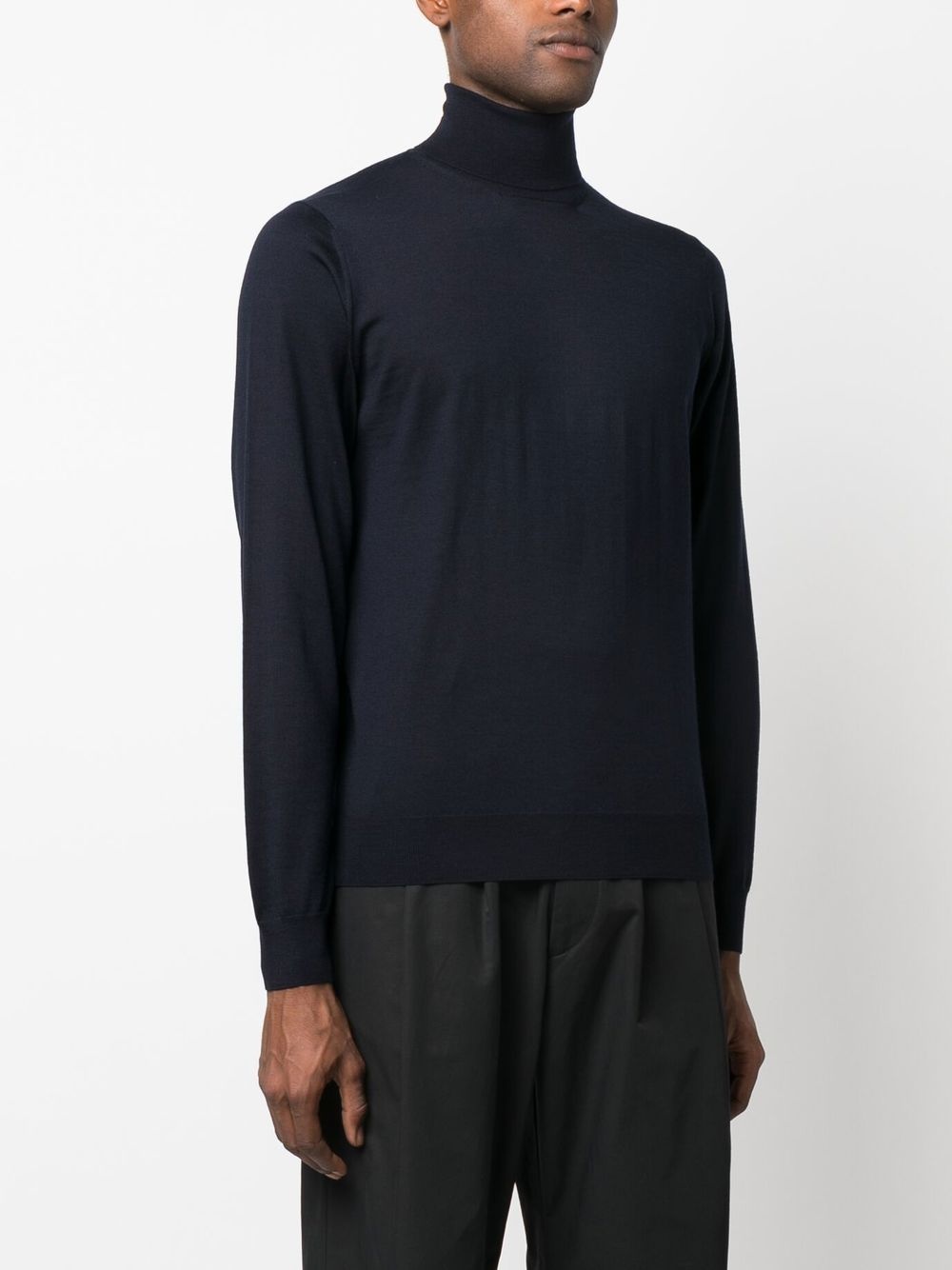 roll-neck virgin wool jumper - 3